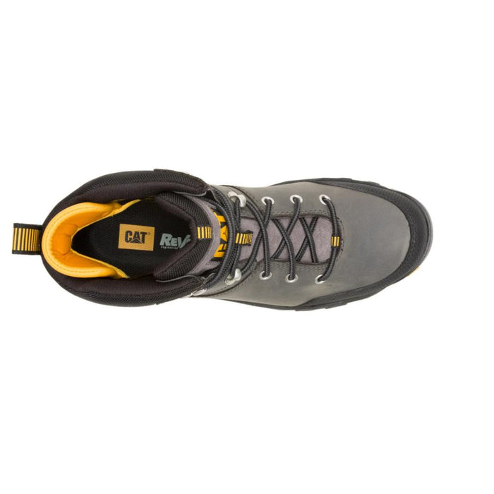 CAT Men's Threshold Rebound Hiker Waterproof Steel Toe Work Boot Quiet Shade - P91778