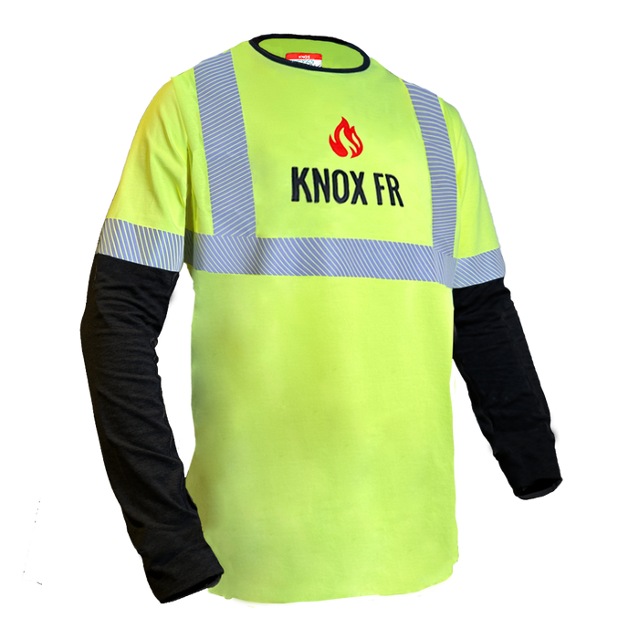 Knox FR Flame Resistant Hi Vis Anti Static Cotton Crew Tshirt