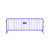 Crowdmaster® Crowd Control Powder Coated Steel Barricade - Bridge Feet - 8.5 Ft Long - Blue