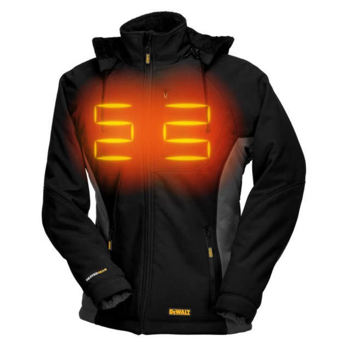 DEWALT® Women's Heated Soft Shell Coat With Battery - Black/Gray - DCHJ066C1