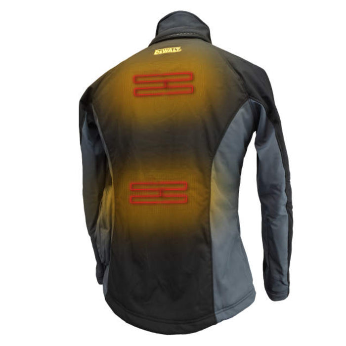 DEWALT® Women's Heated Soft Shell Coat With Battery - Black/Gray - DCHJ066C1