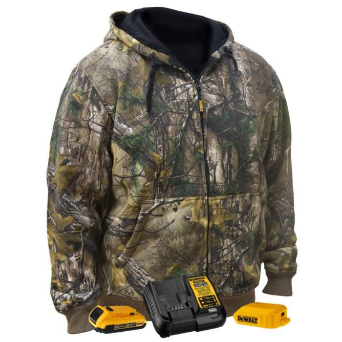 DEWALT® Men's Heated Camouflage Hoodie Sweatshirt - DCHJ074D1
