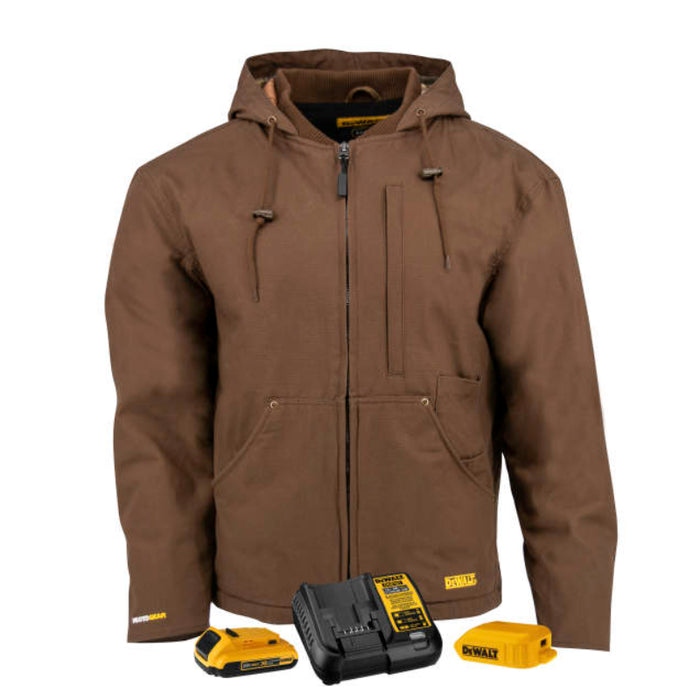 DEWALT® Men's Heated Heavy Duty Work Coat - Wind & Water Resistant - With Battery - DCHJ076A