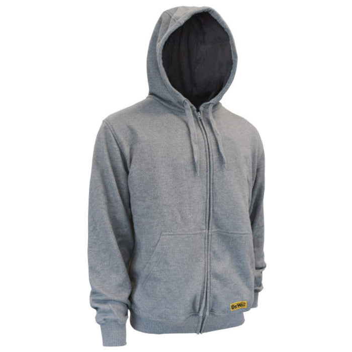 DEWALT® Men's Heated French Terry Cotton Hoodie - Heather Gray - DCHJ080