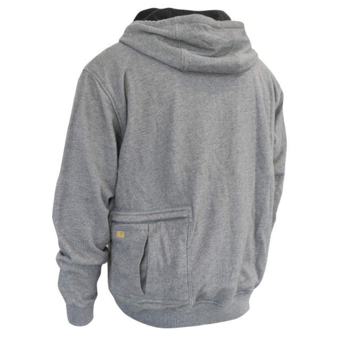 DEWALT® Men's Heated French Terry Cotton Hoodie - Heather Gray - DCHJ080