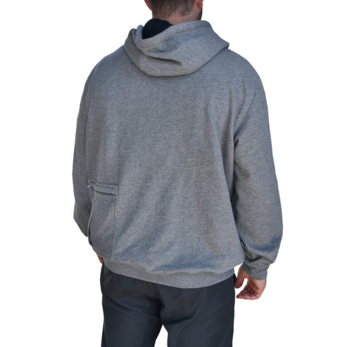 DEWALT® Men's Heated French Terry Cotton Hoodie - Heather Gray - DCHJ080