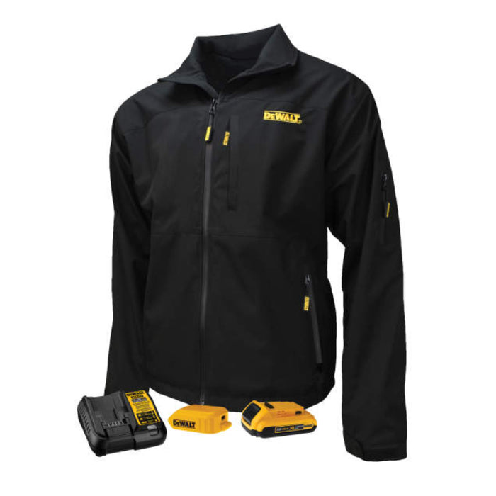 DEWALT® Men's Heated Structured Soft Shell Jacket - With Battery - Black - DCHJ090