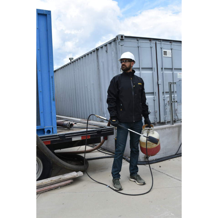 DEWALT® Men's Heated Structured Soft Shell Jacket - With Battery - Black - DCHJ090