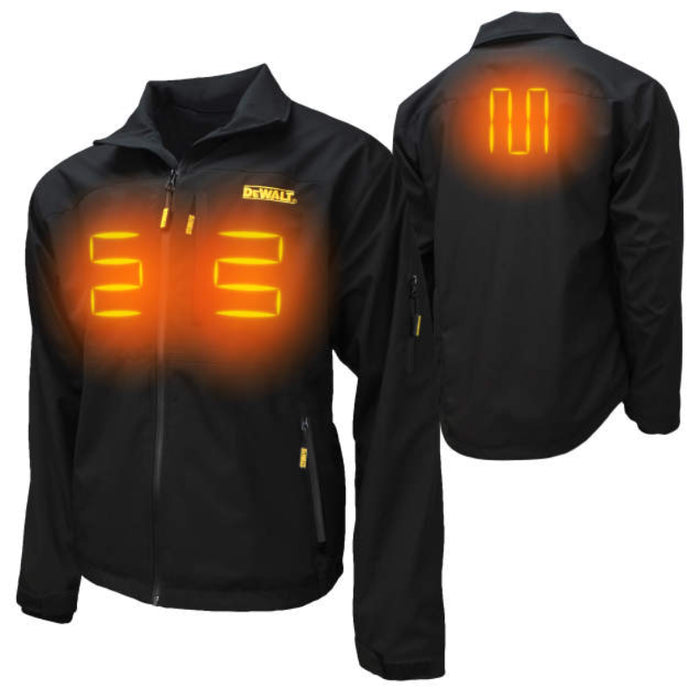 DEWALT® Men's Heated Structured Soft Shell Jacket - With Battery - Black - DCHJ090