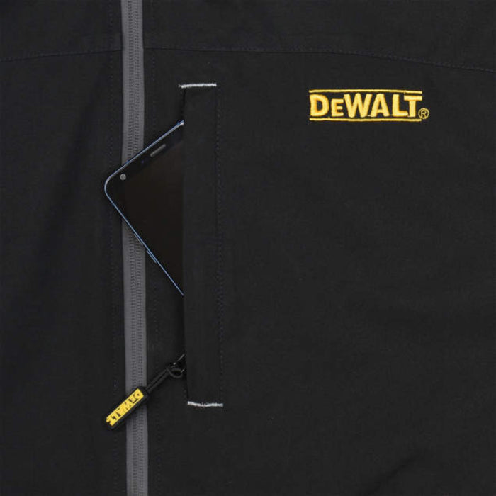DEWALT® Men's Heated Structured Soft Shell Jacket - With Battery - Black - DCHJ090