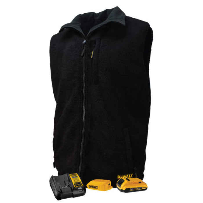 DEWALT® Men's Heated Reversible Fleece Vest - Black - DCHV086