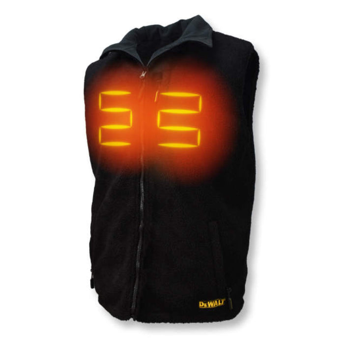 DEWALT® Men's Heated Reversible Fleece Vest - Black - DCHV086