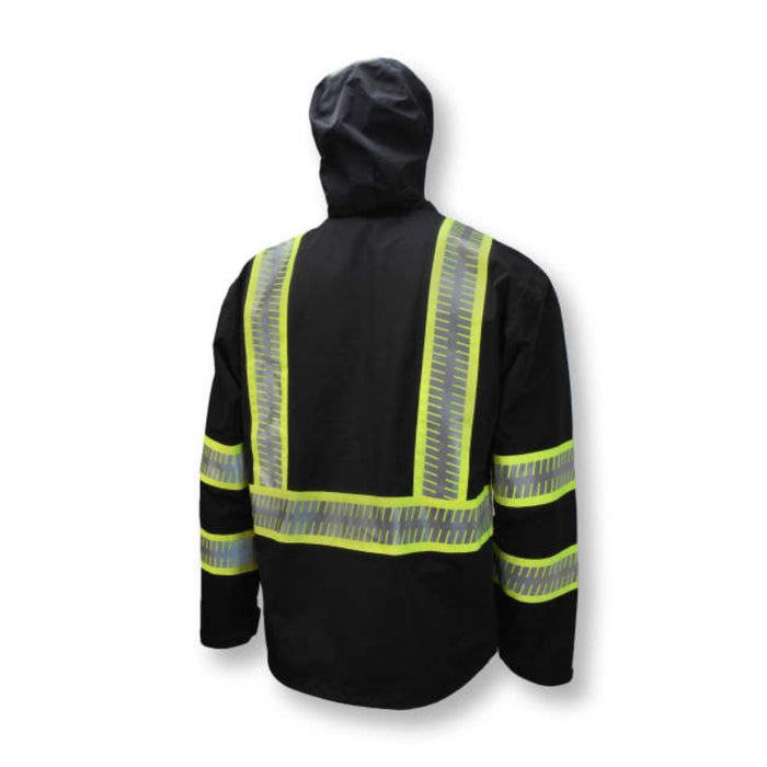 DEWALT® Enhanced Visibility Waterproof Lightweight Rain Jacket - ANSI Class 1 - Type O - DRW11