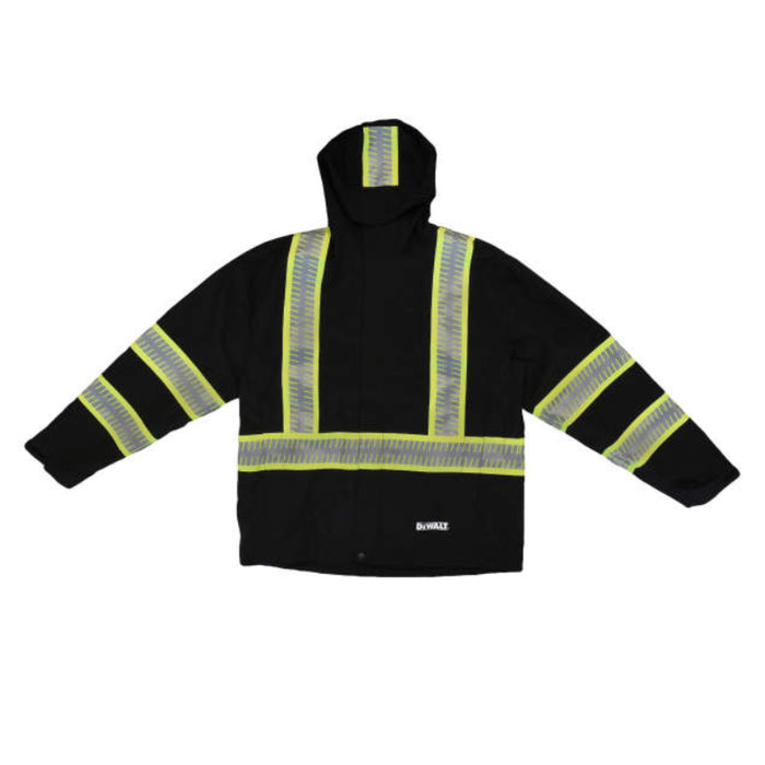 DEWALT® Enhanced Visibility Waterproof Lightweight Rain Jacket - ANSI Class 1 - Type O - DRW11
