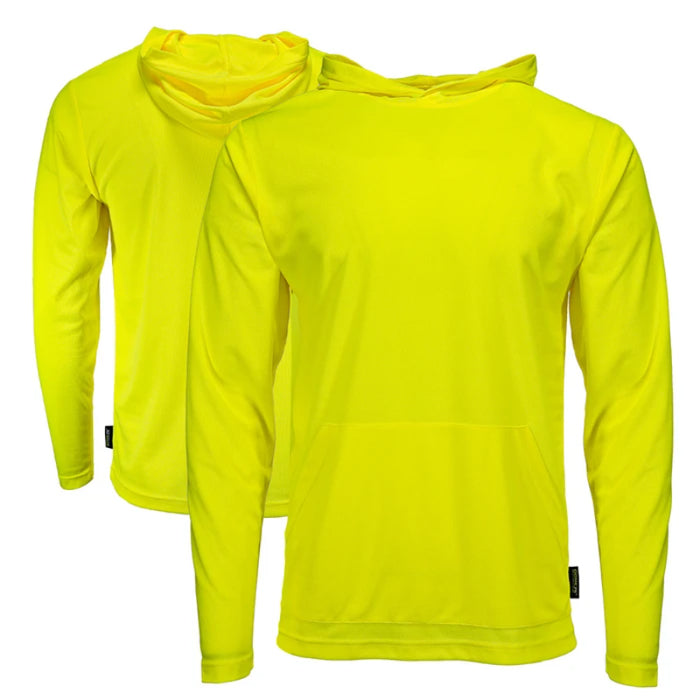 DOME75® DYNAMIC SERIES High Visibility Viz-Dri Long Sleeve Hooded T-Shirt - DSH1401
