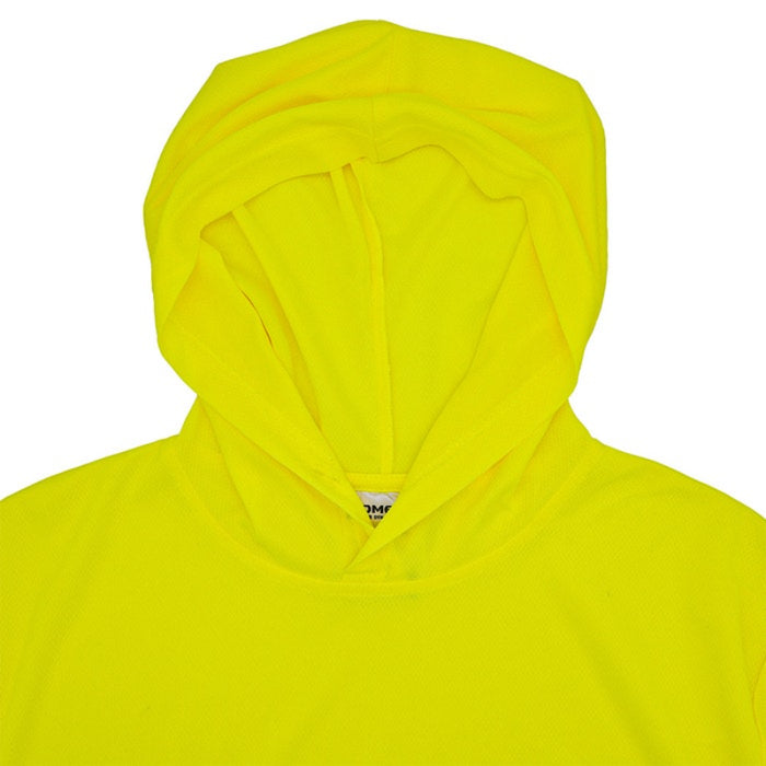 DOME75® DYNAMIC SERIES High Visibility Viz-Dri Long Sleeve Hooded T-Shirt - DSH1401