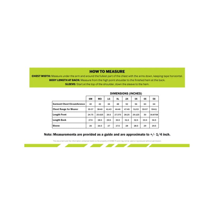 DOME75® DYNAMIC SERIES High Visibility Viz-Dri Long Sleeve Hooded T-Shirt - DSH1401