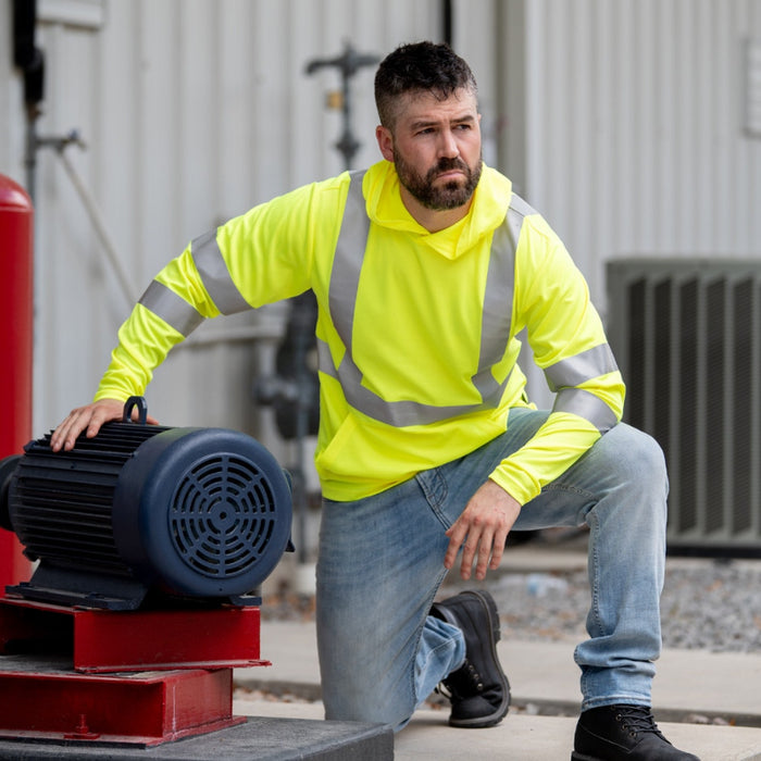 DOME75® DYNAMIC SERIES ANSI Class 3 Viz-Dri Hooded T-Shirt - DSH1431