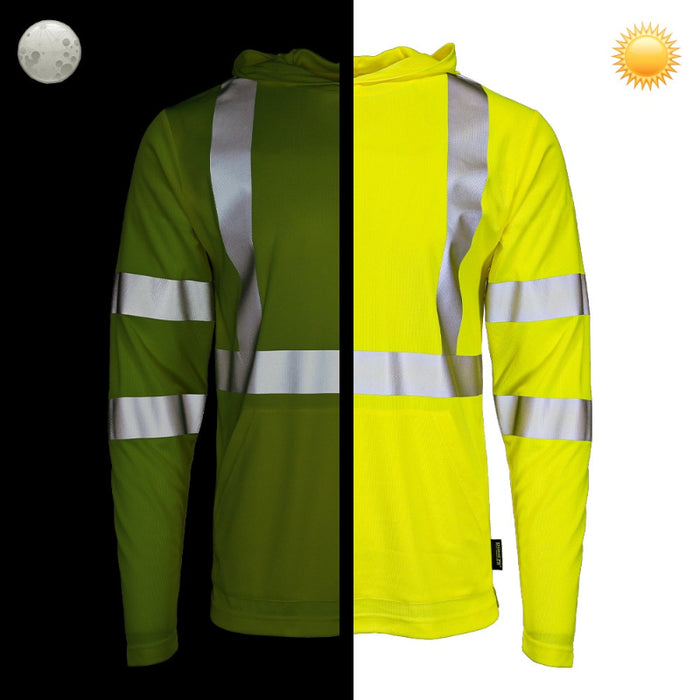 DOME75® DYNAMIC SERIES ANSI Class 3 Viz-Dri Hooded T-Shirt - DSH1431