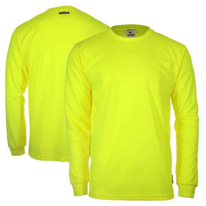 DOME75® DYNAMIC SERIES High Visibility Viz-Dri Long Sleeve Safety Shirt - DSL1401