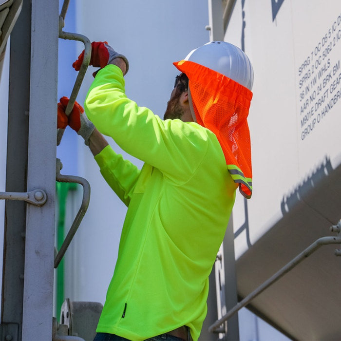 DOME75® DYNAMIC SERIES High Visibility Viz-Dri Long Sleeve Safety Shirt - DSL1401