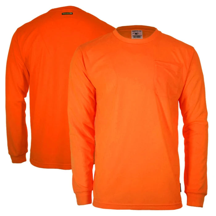 DOME75® DYNAMIC SERIES High Visibility Viz-Dri Long Sleeve Safety Shirt - DSL1401