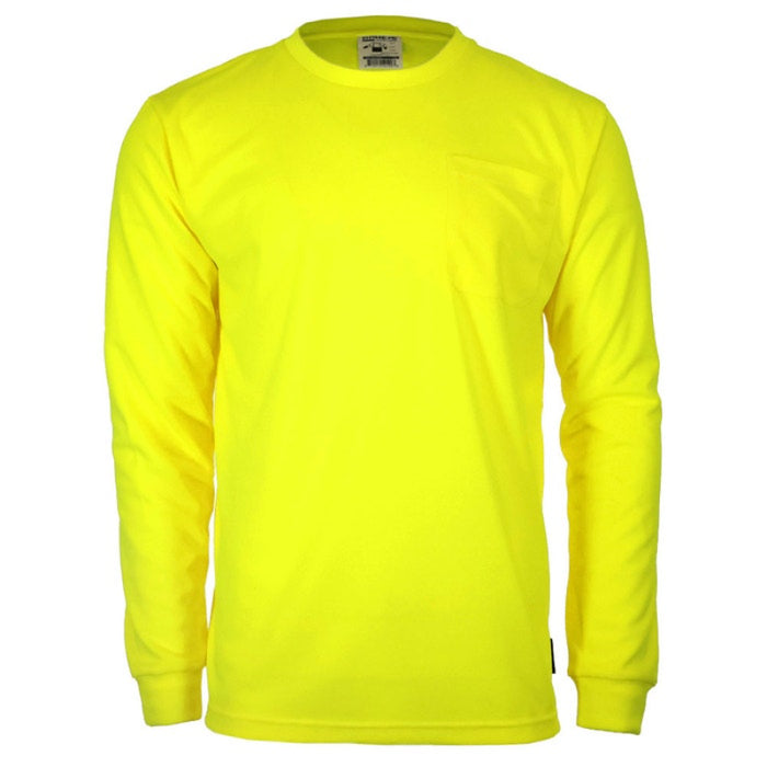 DOME75® DYNAMIC SERIES High Visibility Viz-Dri Long Sleeve Safety Shirt - DSL1401