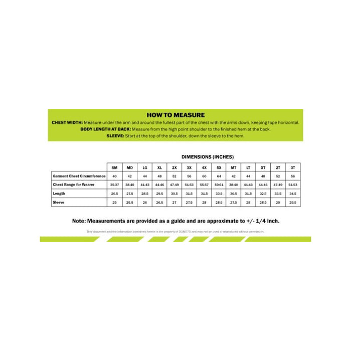 DOME75® DYNAMIC SERIES Hi-Vis ANSI Class 3 Viz-Dri Long Sleeve Safety Shirt - DSL1431
