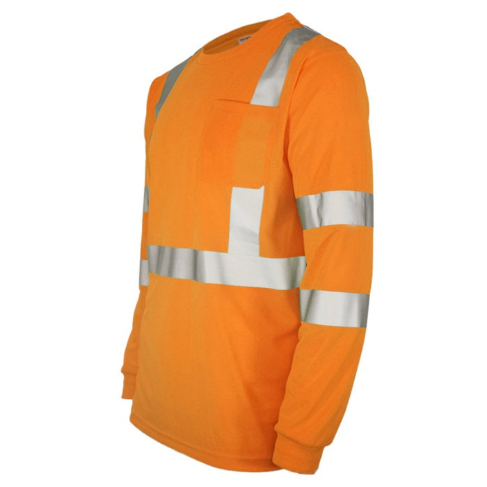 DOME75® DYNAMIC SERIES Hi-Vis ANSI Class 3 Viz-Dri Long Sleeve Safety Shirt - DSL1431