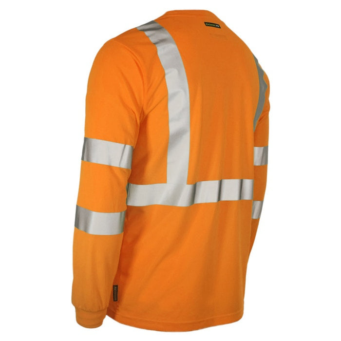 DOME75® DYNAMIC SERIES Hi-Vis ANSI Class 3 Viz-Dri Long Sleeve Safety Shirt - DSL1431