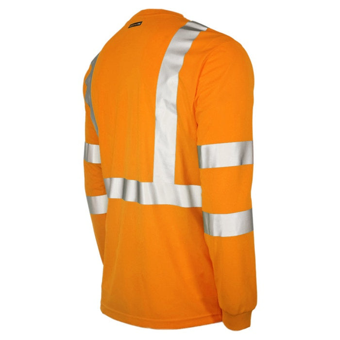 DOME75® DYNAMIC SERIES Hi-Vis ANSI Class 3 Viz-Dri Long Sleeve Safety Shirt - DSL1431