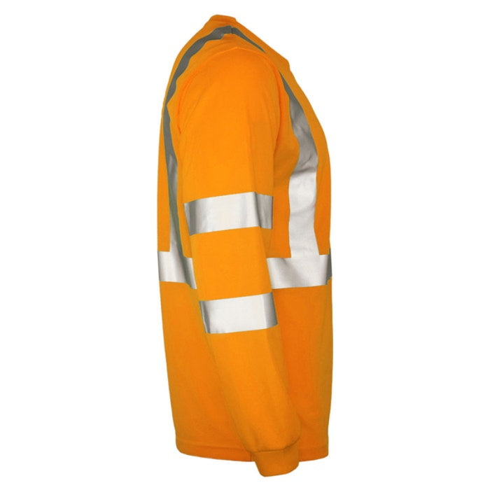 DOME75® DYNAMIC SERIES Hi-Vis ANSI Class 3 Viz-Dri Long Sleeve Safety Shirt - DSL1431