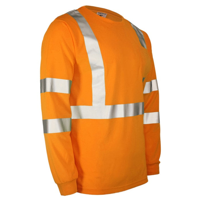 DOME75® DYNAMIC SERIES Hi-Vis ANSI Class 3 Viz-Dri Long Sleeve Safety Shirt - DSL1431