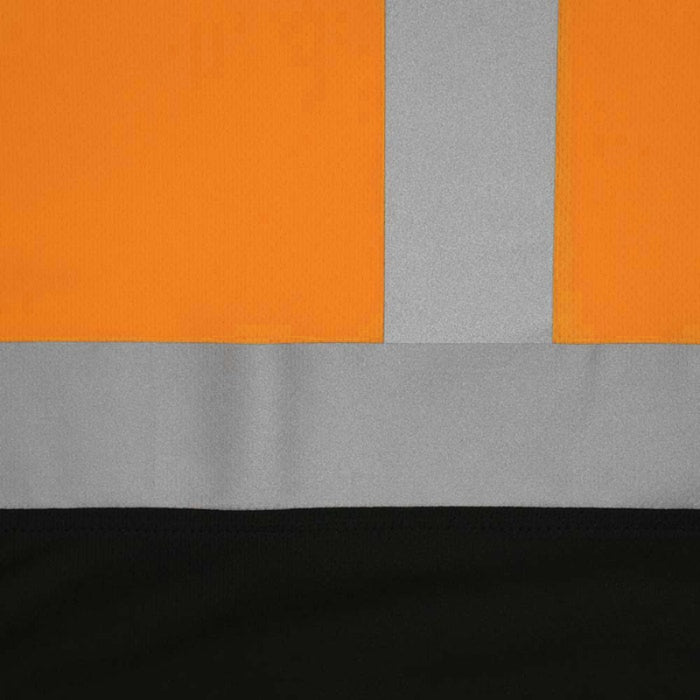 DOME75® DYNAMIC SERIES Hi-Vis ANSI Class 3 Black Bottom Viz-Dri Long Sleeve Safety Shirt - DSL1432