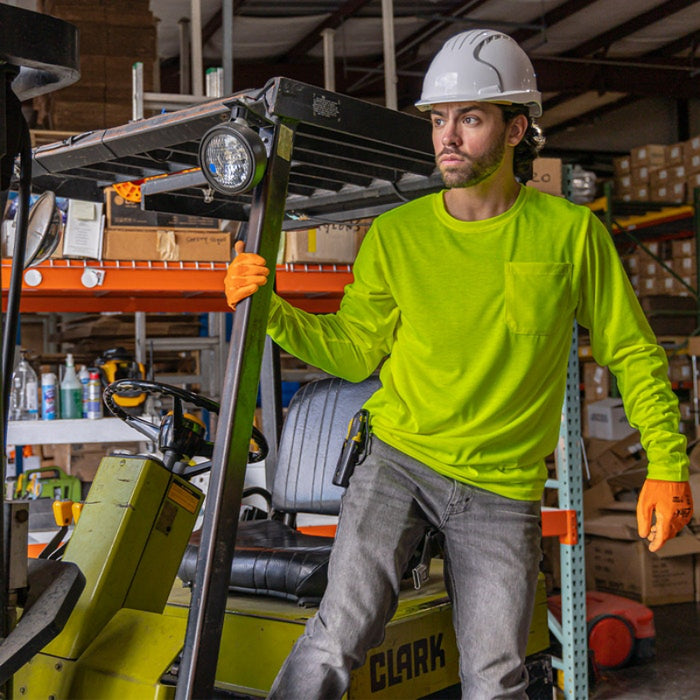 DOME75® DYNAMIC SERIES High Visibility Viz-Tuff Long Sleeve Moisture Wicking Safety Shirt - DSL2601