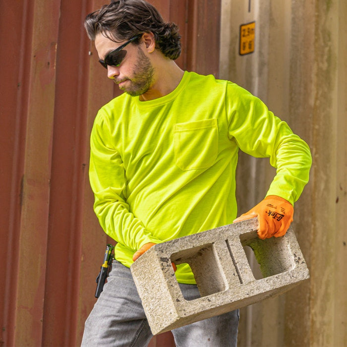 DOME75® DYNAMIC SERIES High Visibility Viz-Tuff Long Sleeve Moisture Wicking Safety Shirt - DSL2601