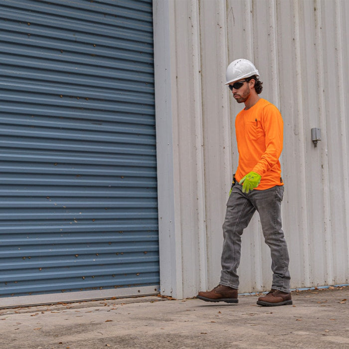 DOME75® DYNAMIC SERIES High Visibility Viz-Tuff Long Sleeve Moisture Wicking Safety Shirt - DSL2601