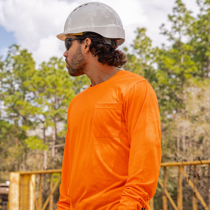 DOME75® DYNAMIC SERIES High Visibility Viz-Tuff Long Sleeve Moisture Wicking Safety Shirt - DSL2601