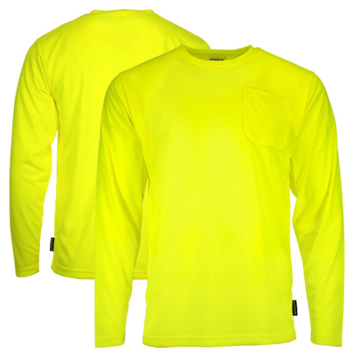 DOME75® DYNAMIC SERIES High Visibility Viz-Tuff Long Sleeve Moisture Wicking Safety Shirt - DSL2601