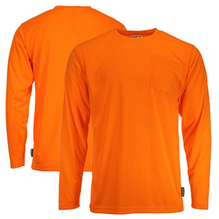 DOME75® DYNAMIC SERIES High Visibility Viz-Tuff Long Sleeve Moisture Wicking Safety Shirt - DSL2601