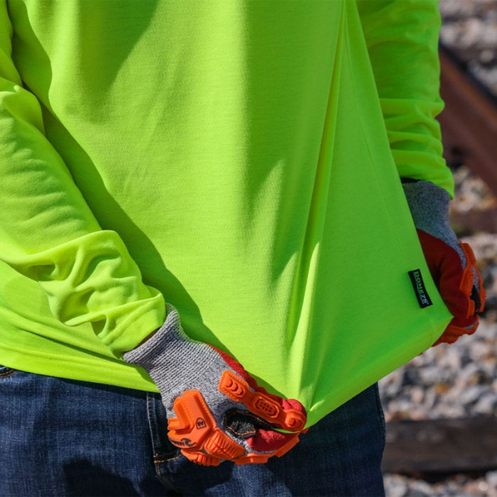 DOME75® DYNAMIC SERIES High Visibility Viz-Tuff Long Sleeve Moisture Wicking Safety Shirt - DSL2601