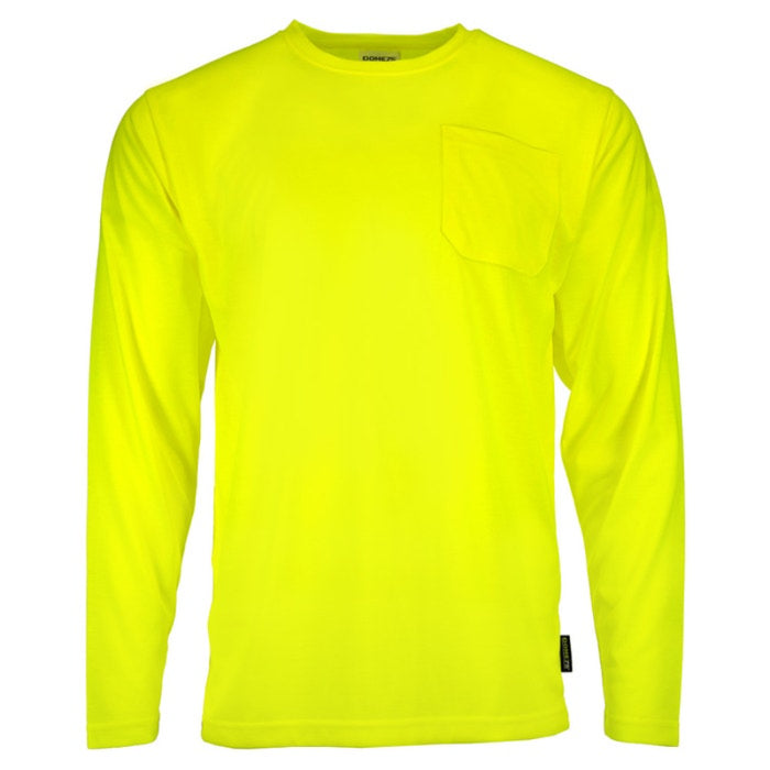 DOME75® DYNAMIC SERIES High Visibility Viz-Tuff Long Sleeve Moisture Wicking Safety Shirt - DSL2601