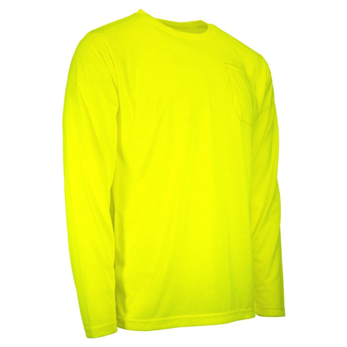 DOME75® DYNAMIC SERIES High Visibility Viz-Tuff Long Sleeve Moisture Wicking Safety Shirt - DSL2601