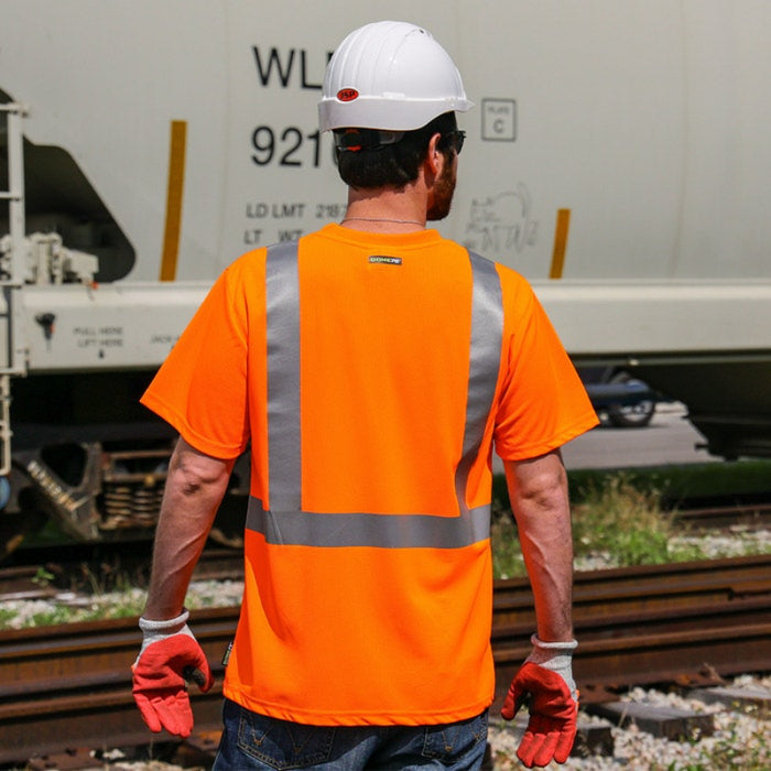 DOME75® DYNAMIC SERIES Hi-Vis ANSI Class 2 Viz-Dri Safety T-Shirt - DSS1421
