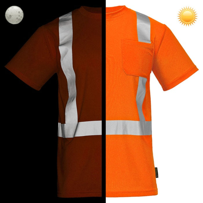 DOME75® DYNAMIC SERIES Hi-Vis ANSI Class 2 Viz-Dri Safety T-Shirt - DSS1421