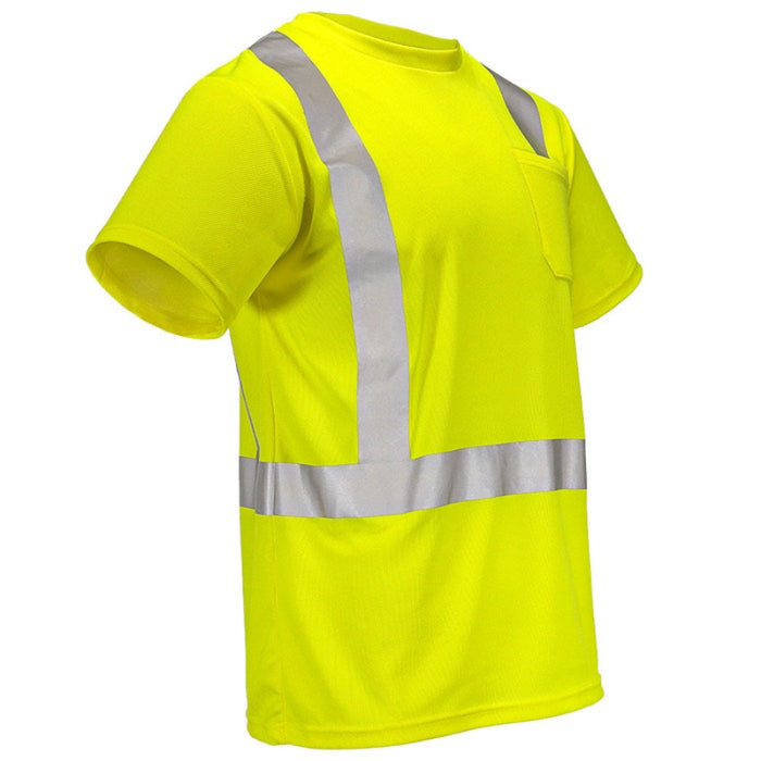 DOME75® DYNAMIC SERIES Hi-Vis ANSI Class 2 Viz-Dri Safety T-Shirt - DSS1421