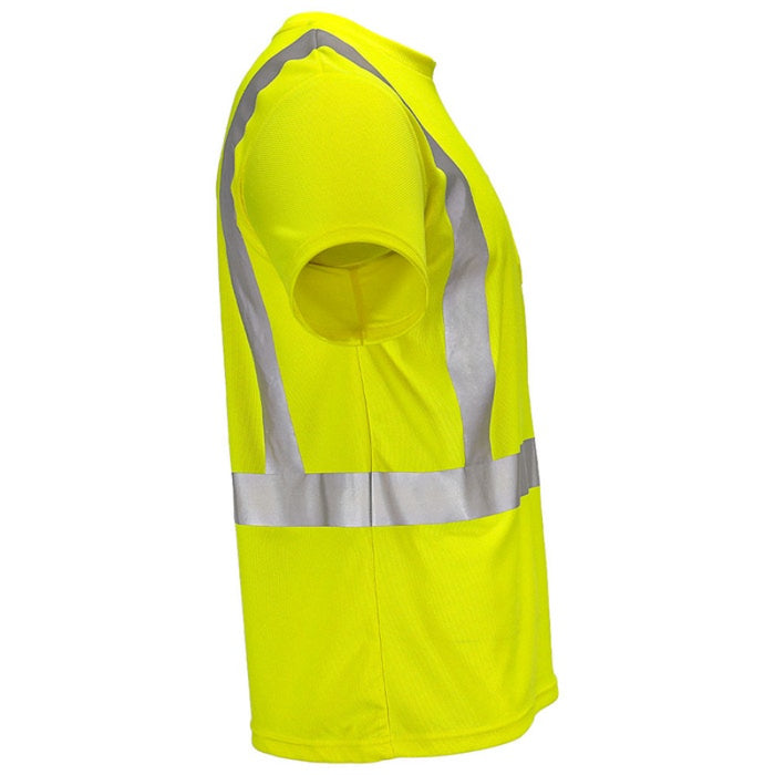 DOME75® DYNAMIC SERIES Hi-Vis ANSI Class 2 Viz-Dri Safety T-Shirt - DSS1421