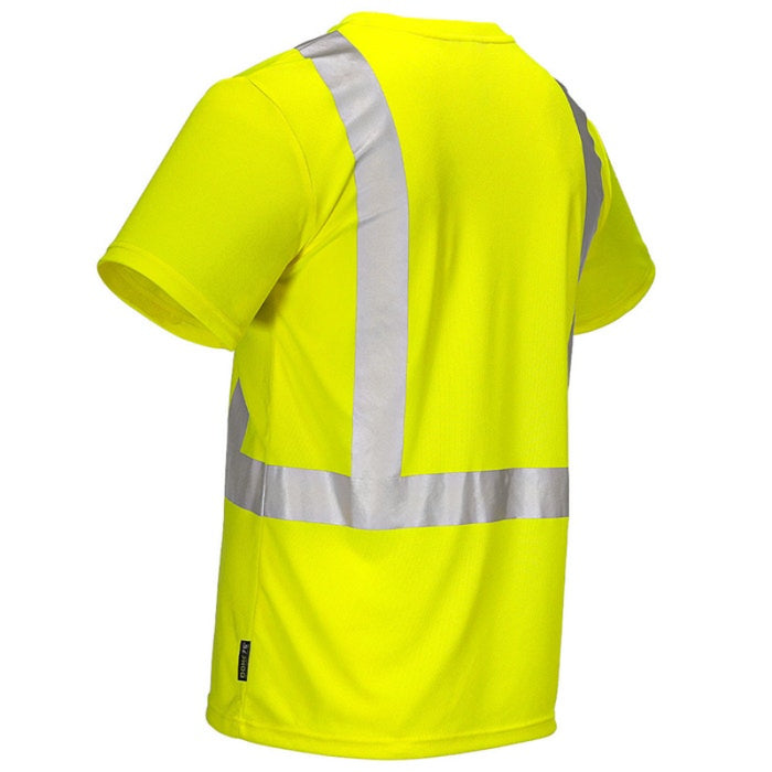 DOME75® DYNAMIC SERIES Hi-Vis ANSI Class 2 Viz-Dri Safety T-Shirt - DSS1421
