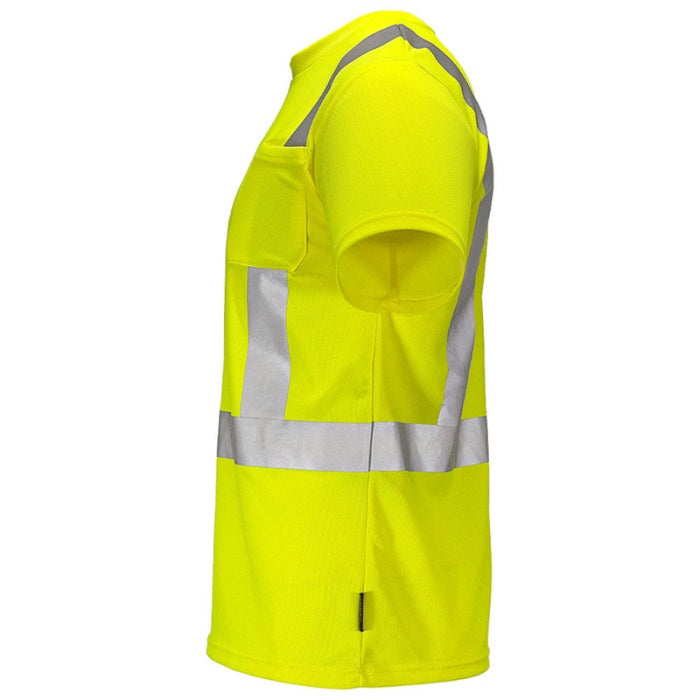 DOME75® DYNAMIC SERIES Hi-Vis ANSI Class 2 Viz-Dri Safety T-Shirt - DSS1421