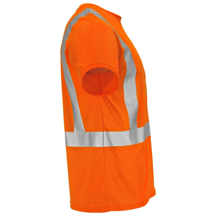 DOME75® DYNAMIC SERIES Hi-Vis ANSI Class 2 Viz-Dri Safety T-Shirt - DSS1421